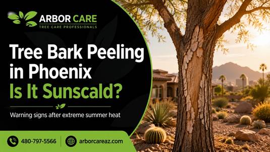Tree Bark Peeling in Phoenix: Is It Sunscald?